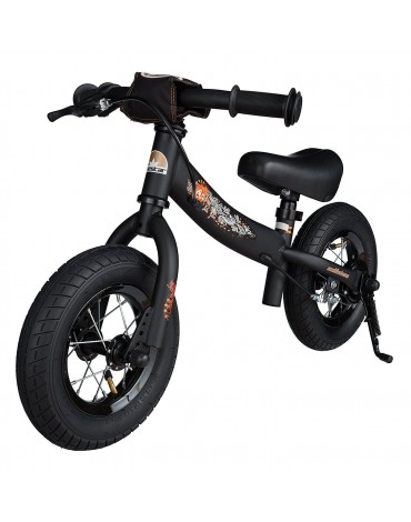 Bike Star juodas balansinis dviratukas vaikui 2 metu