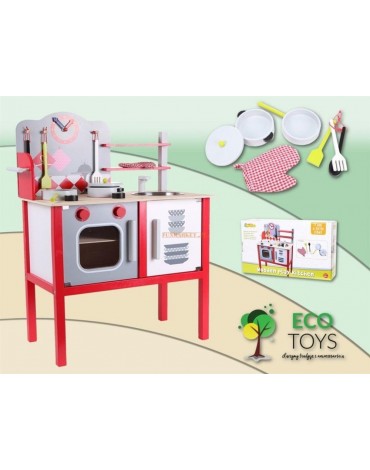 EcoToys medinė vaikiška virtuve