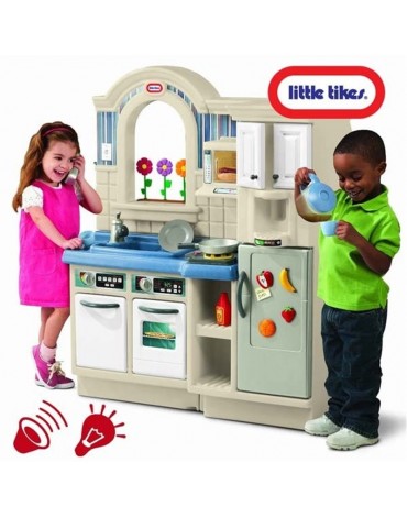 Little Tikes didelė dvipusė vaikiška virtuvėlė su griliumi