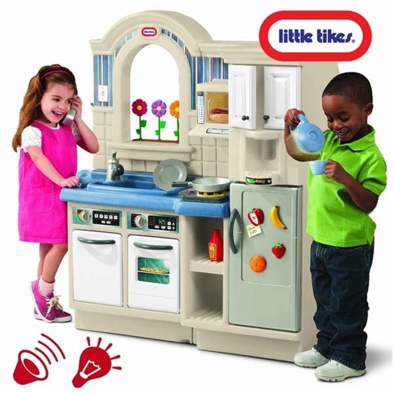 Little Tikes didelė vaikiška virtuvele su kepsnine