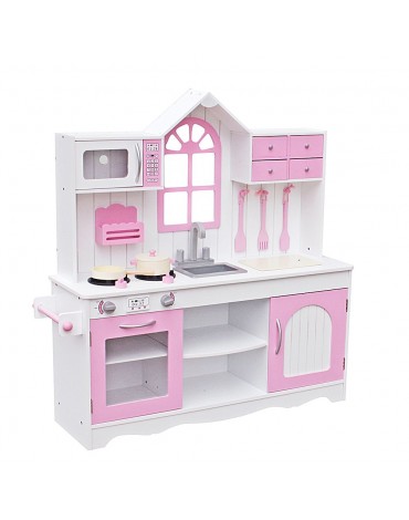 Retro Pink virtuvėlė su indais