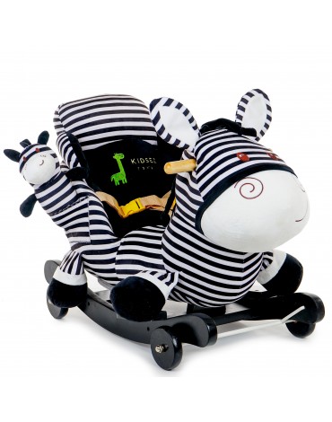 Supamas žaislas Zebras su ratukais