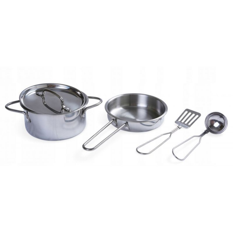 Vaikiškų Metalinių virtuvės įrankių rinkinys EcoToys 4258